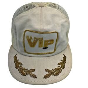 H O Penn VIP Hat CAT Caterpillar White Gold Scrambled Eggs Snapback Cap